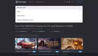Free To Game Top 173 Free MMORPG Games You Should Play In 2026!