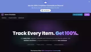 Game Checklists Game Checklists | The Home of the 100% Completion Community