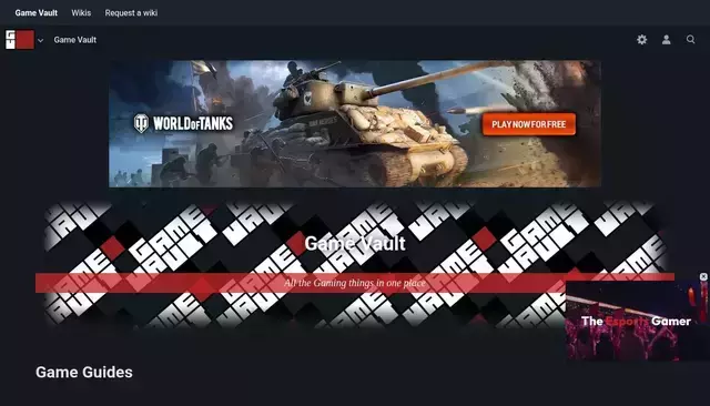 game-vault.net homepage screenshot