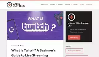 Game Quitters What is Twitch? A Beginner's Guide to Live Streaming - Game Quitters