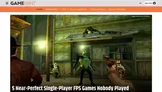 Game Rant Near-Perfect Single-Player FPS Games Nobody Played