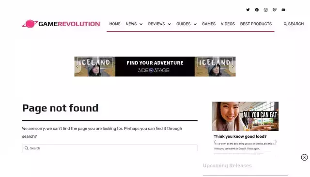 gamerevolution.com homepage screenshot