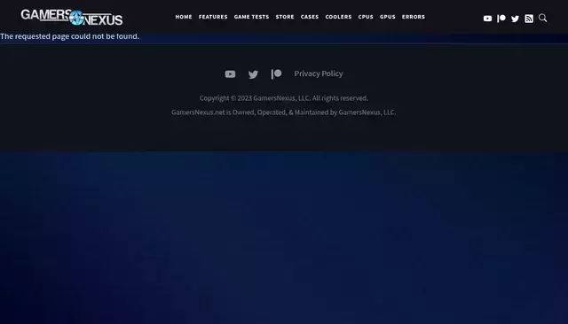 gamersnexus.net homepage screenshot