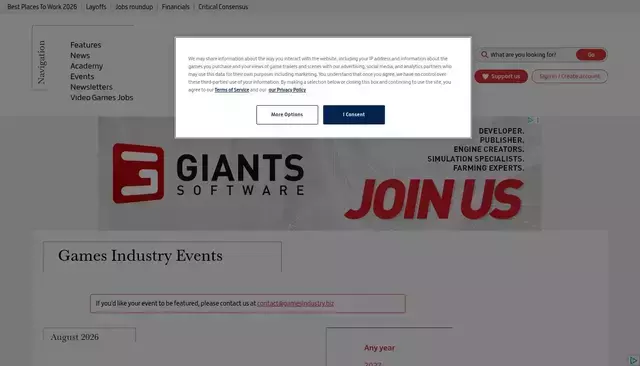 gamesindustry.biz homepage screenshot