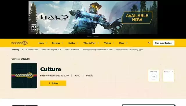 gamespot.com homepage screenshot