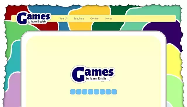 gamestolearnenglish.com homepage screenshot