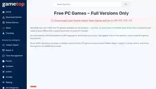 Game Top Free PC Games Download – Full Versions, No Trials | GameTop