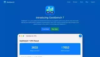 Geek Bench Geekbench 7 - Cross-Platform Benchmark