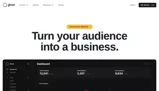 Ghost Ghost: The best open source blog & newsletter platform