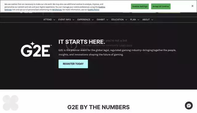 globalgamingexpo.com homepage screenshot