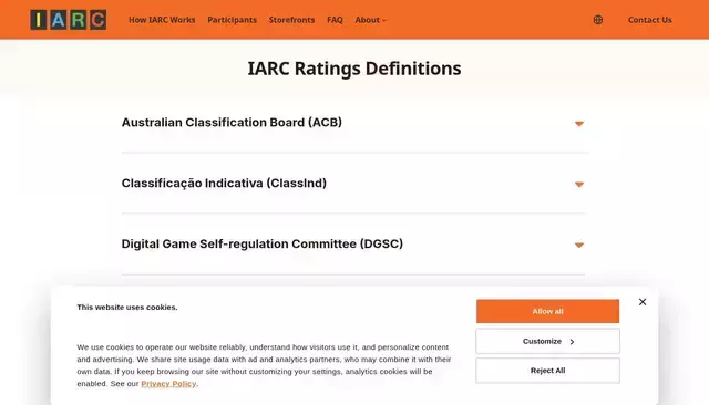 globalratings.com homepage screenshot