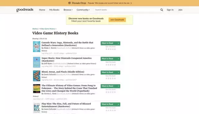 goodreads.com homepage screenshot