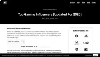 Hire Influence Top Gaming Influencers (Updated For 2026) - HireInfluence.com