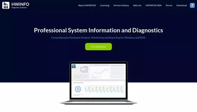 hwinfo.com homepage screenshot