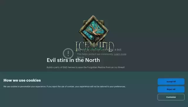 icewinddale.com homepage screenshot