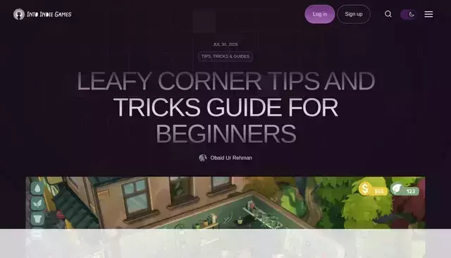 intoindiegames.com homepage screenshot