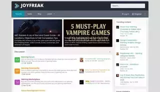 Joy Freak Gaming Forum, News, Dev & Marketplace | JoyFreak