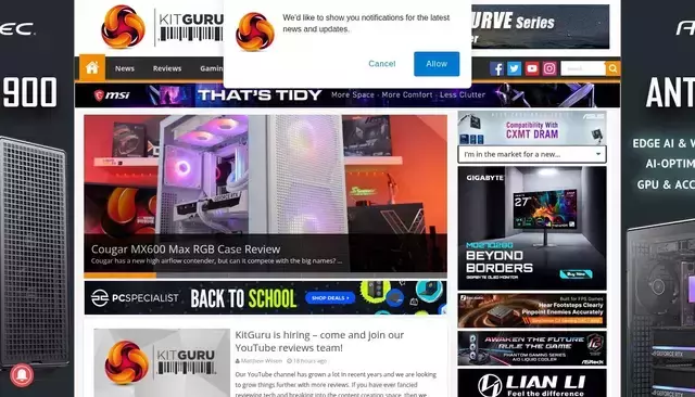 kitguru.net homepage screenshot