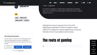Landing The cultural significance of gaming and its evolution over the years - Landing.Jobs