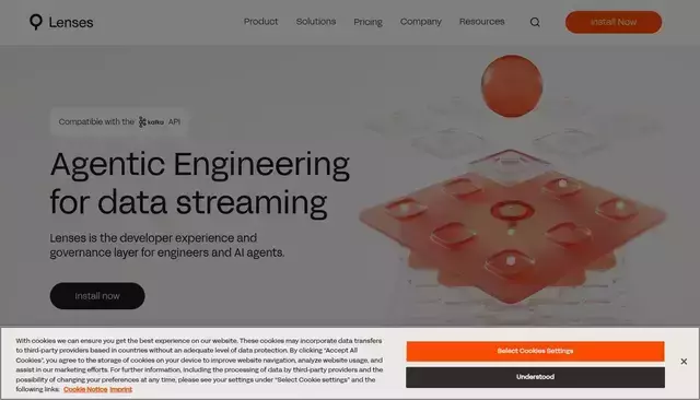 landoop.com homepage screenshot