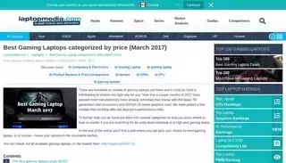 Laptop Media Best Gaming Laptops categorized by price (March 2017) | LaptopMedia.com
