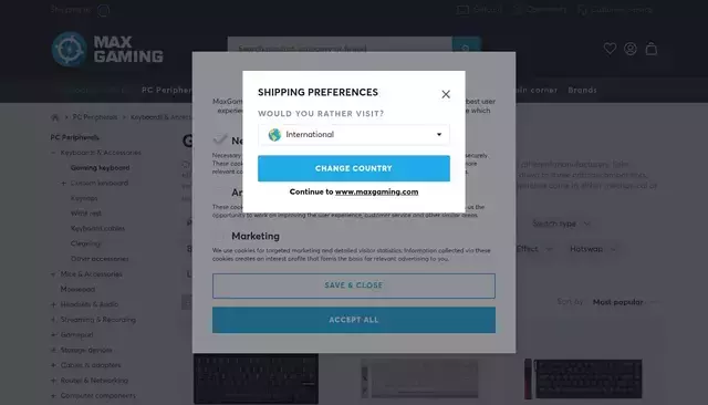maxgaming.com homepage screenshot
