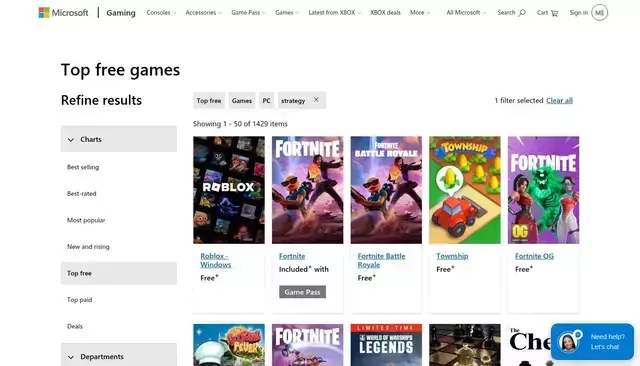 microsoft.com homepage screenshot