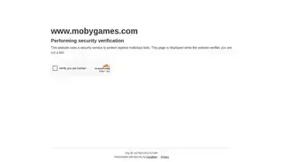 Mobygames Video Game Database - MobyGames