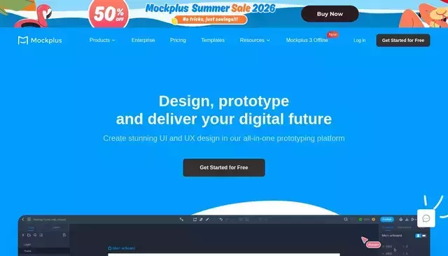 mockplus.com homepage screenshot