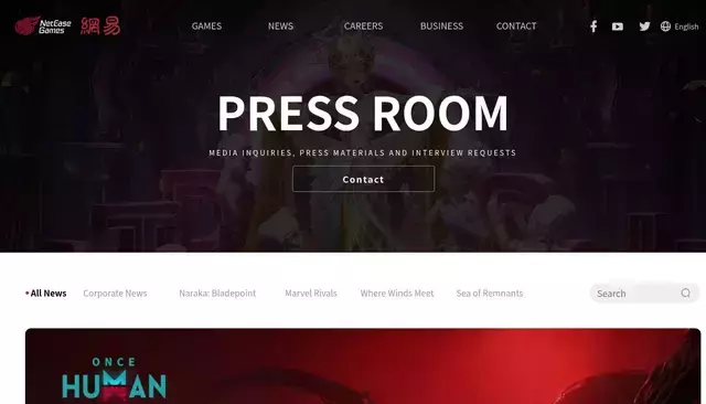 neteasegames.com homepage screenshot