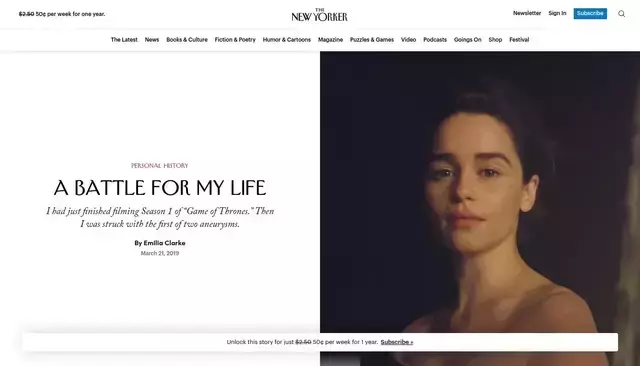 newyorker.com homepage screenshot