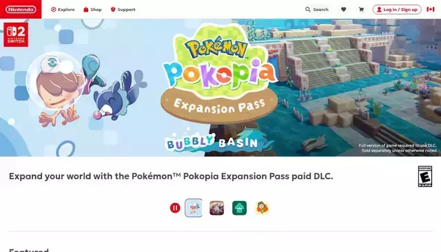 nintendo.com homepage screenshot