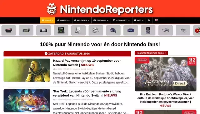 nintendoreporters.com homepage screenshot