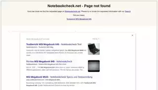 Notebookcheck Notebookcheck - Page not Found!