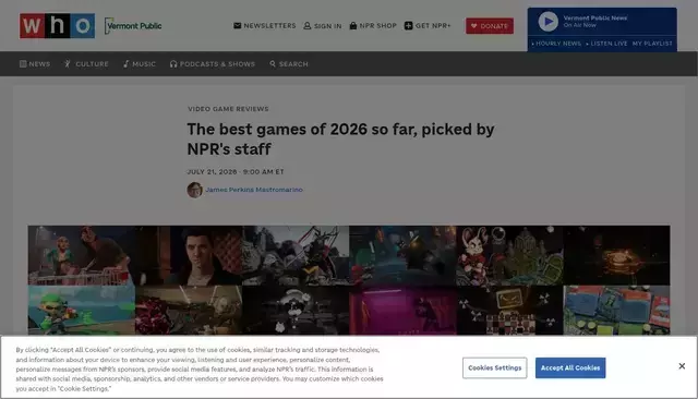 npr.org homepage screenshot