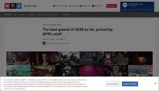 Npr The best games of 2026 so far, picked by NPR's staff : NPR