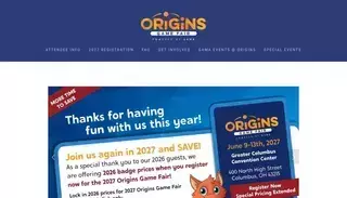 Origins Game Fair Origins Game Fair