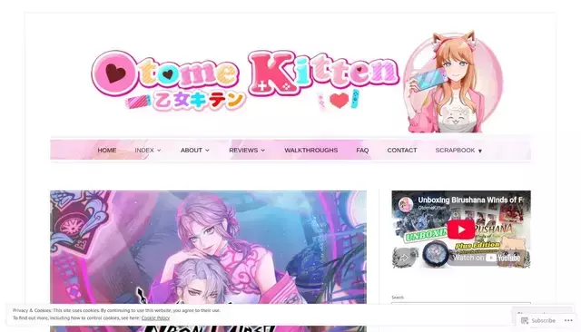 otomekitten.com homepage screenshot