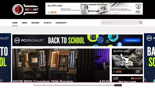 overclock3d.net homepage screenshot
