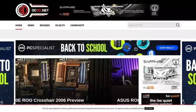 overclock3d.net homepage screenshot