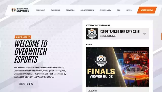 overwatchleague.com homepage screenshot