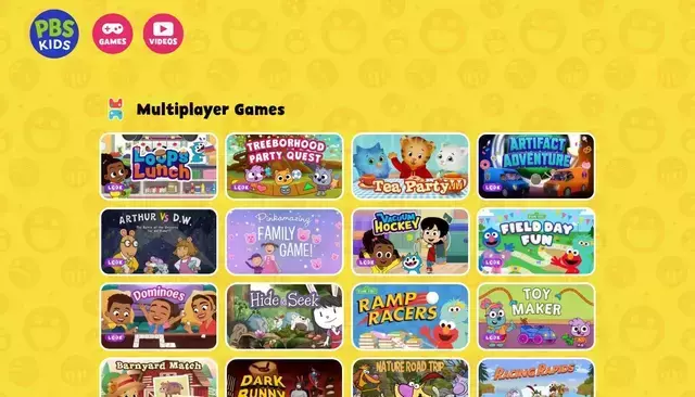 pbskids.org homepage screenshot