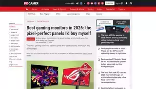 Pc Gamer Best gaming monitors in 2026: the pixel-perfect panels I'd buy myself | PC Gamer