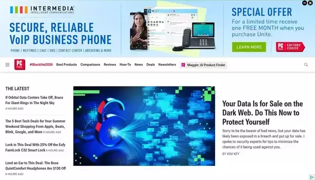 pcmag.com homepage screenshot