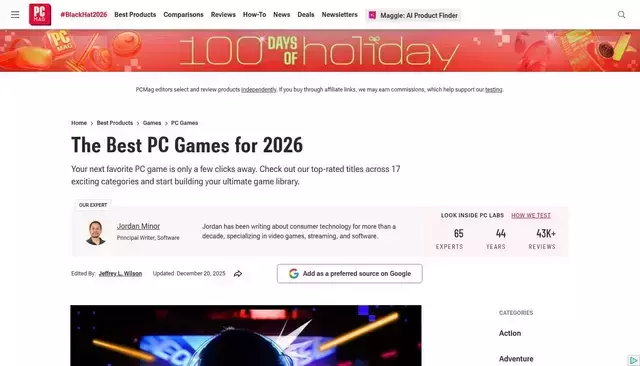 pcmag.com homepage screenshot