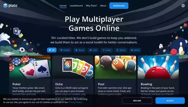 platoapp.com homepage screenshot