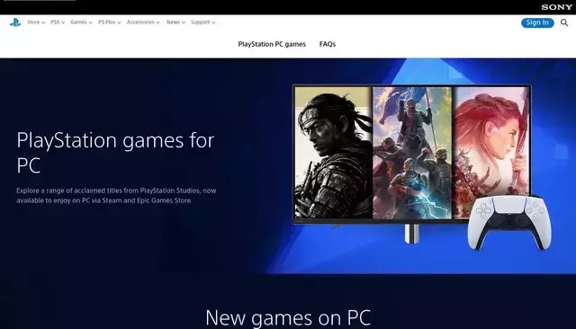 playstation.com homepage screenshot