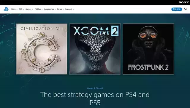 playstation.com homepage screenshot