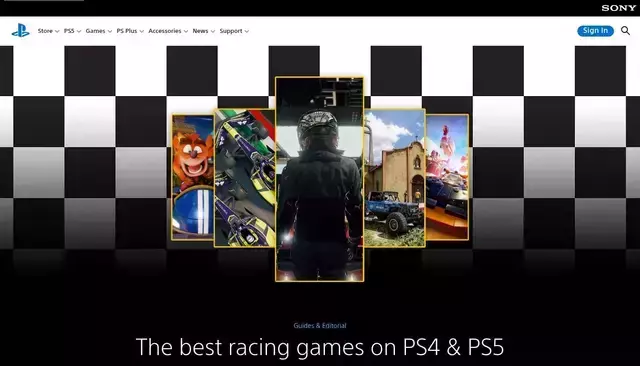 playstation.com homepage screenshot