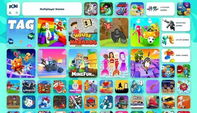poki.com homepage screenshot
